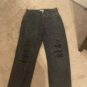 black mom jeans